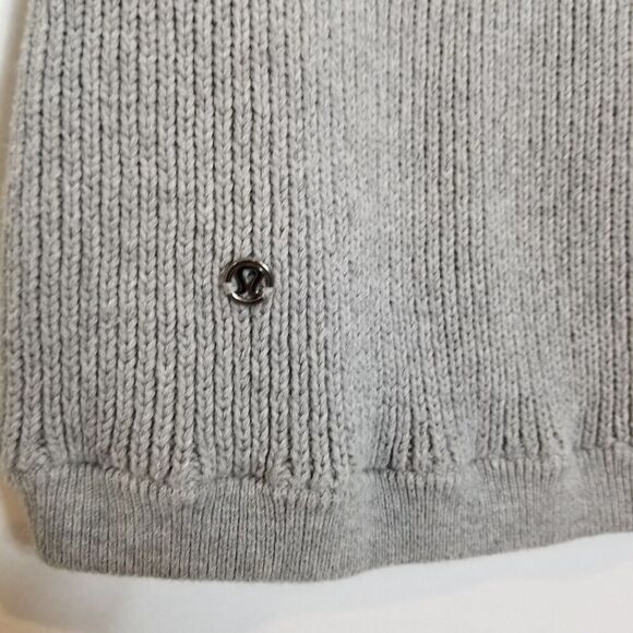Lululemon The Sweater The Better Womens 4 Gray Long Sleeve Knit Pullover Jumper - Picture 7 of 7